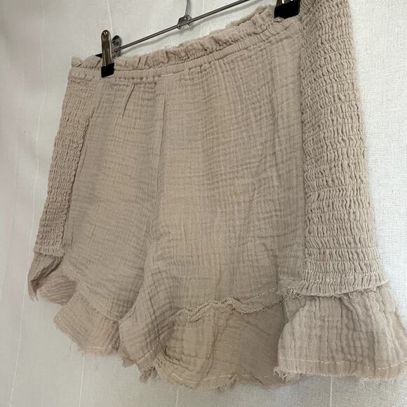 POL Ruffled Cotton Shorts NWOT Med boho fairy western - Picture 2 of 5